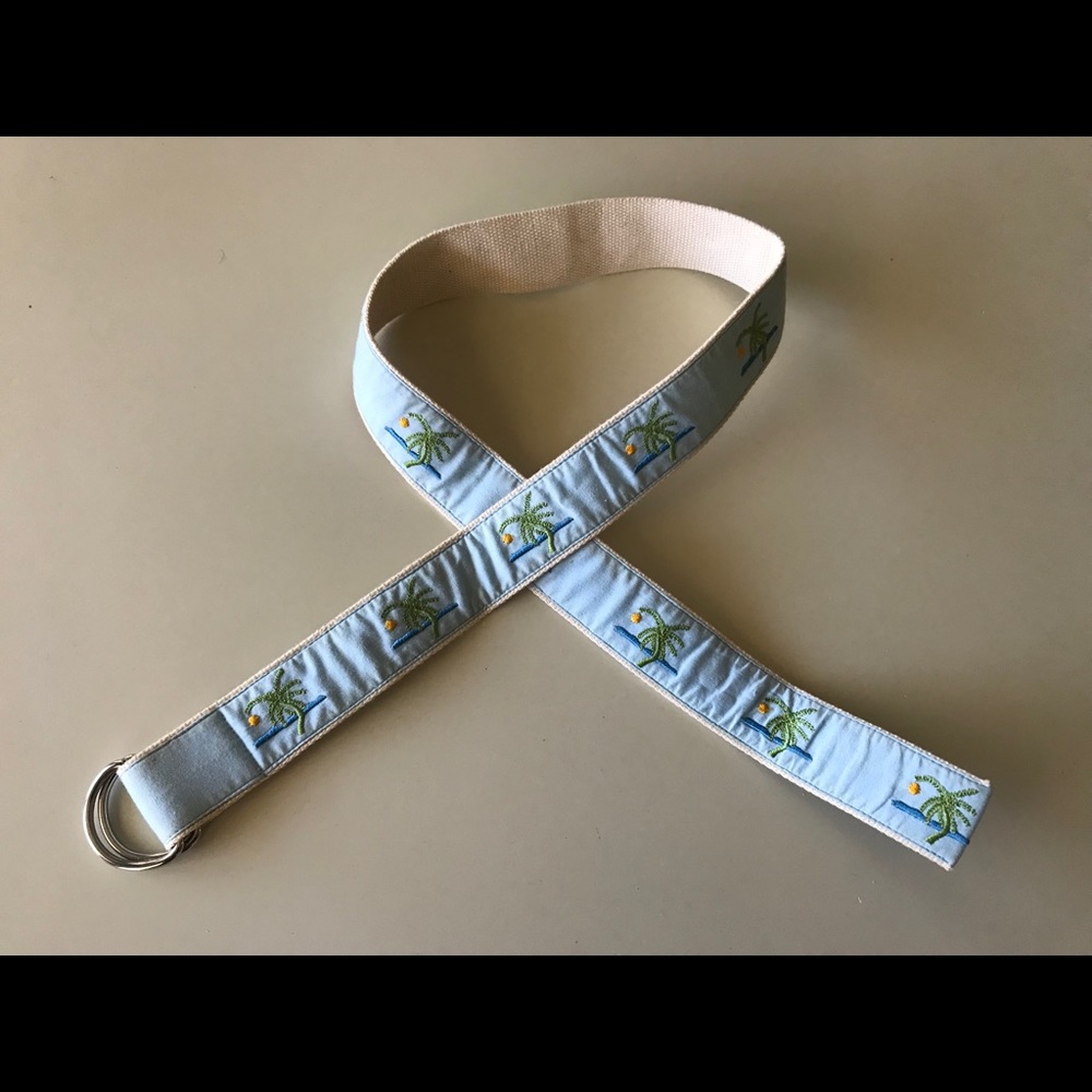 Pale Horse Designs Embroidered Palm Tree Belt